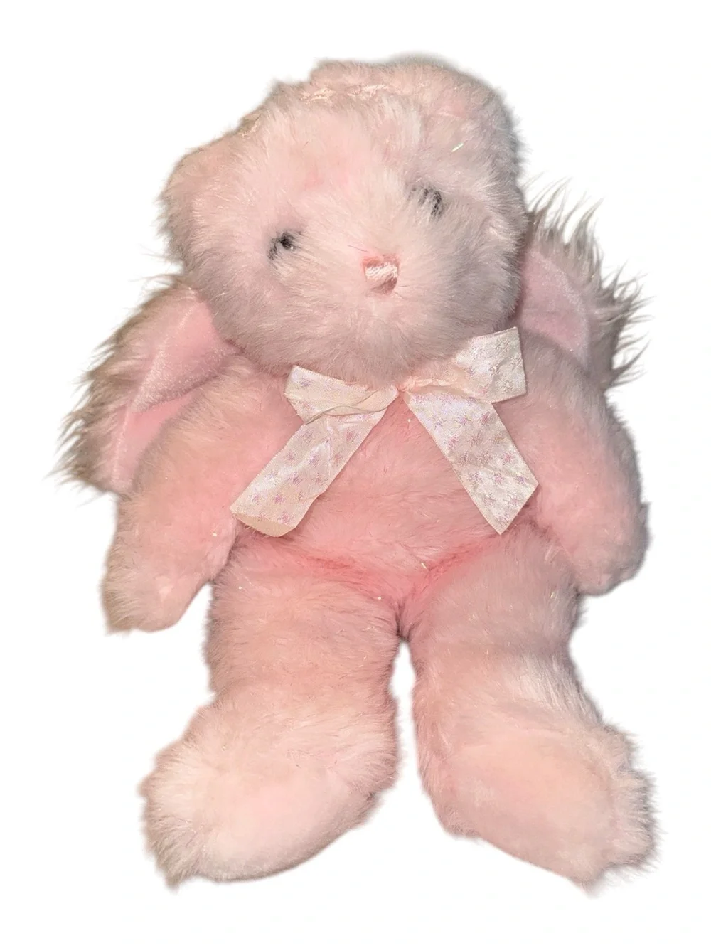Ty Classic Plush 2006 Retired & RARE FAITHFUL-The Pink Angel Bear